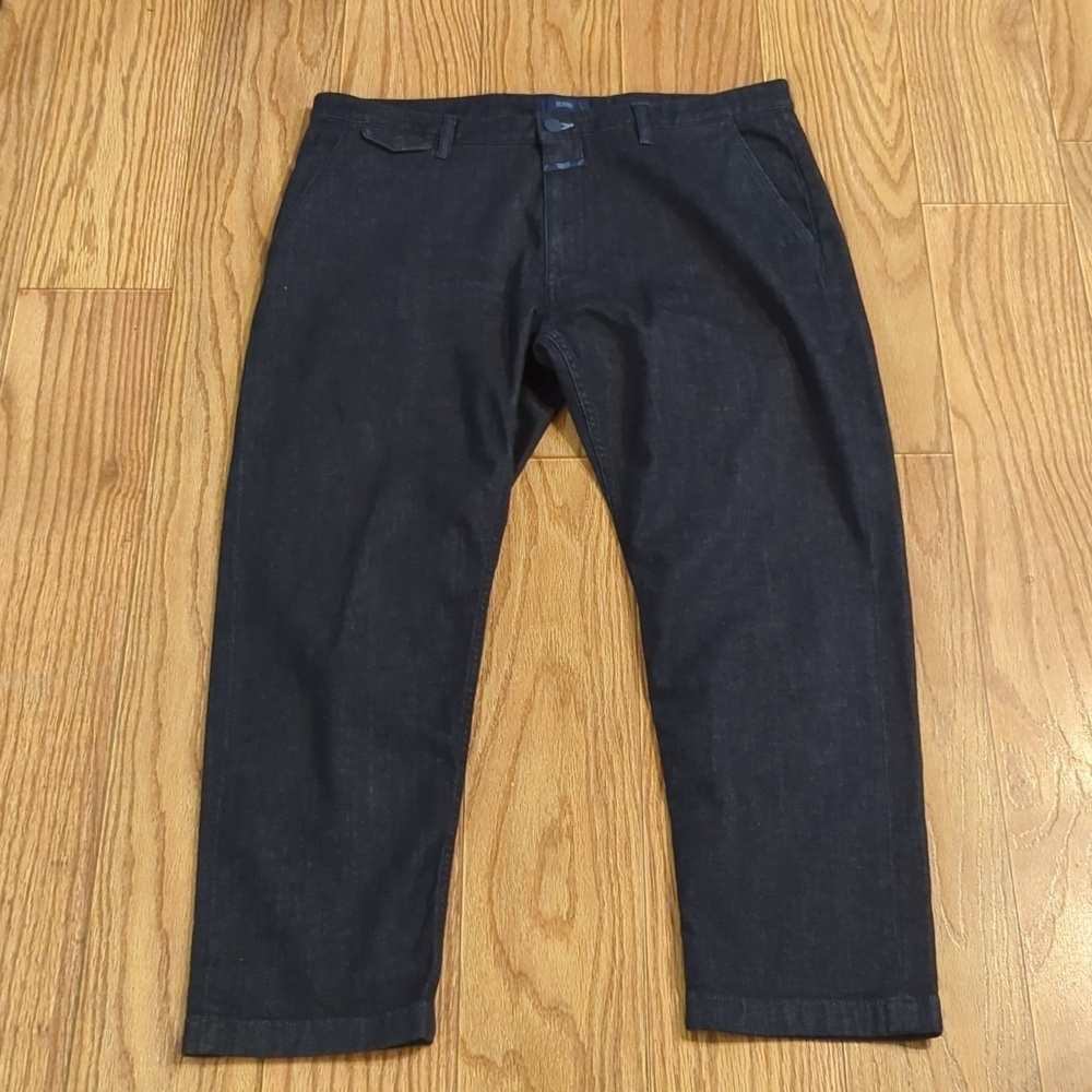 Closed Denim organic cotton relaxed jeans dark wash mid-rise stretch size 38"